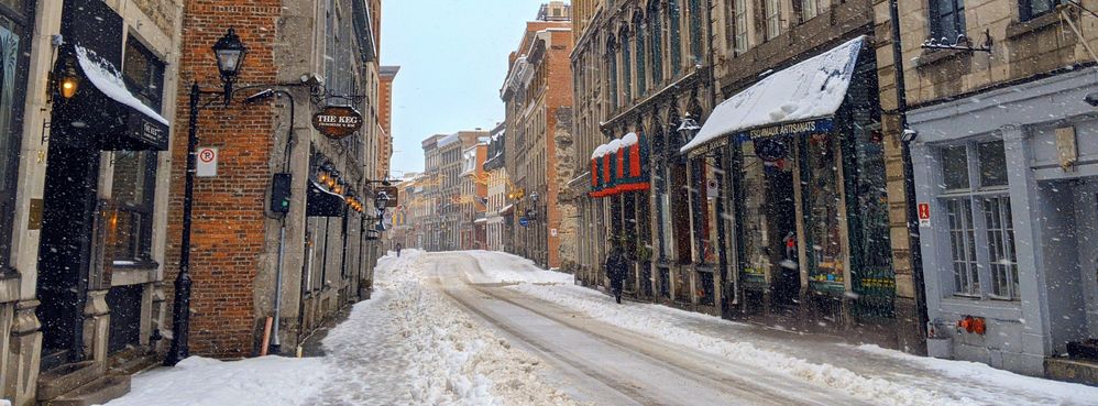 January 2021 - Old Montreal in the snow...