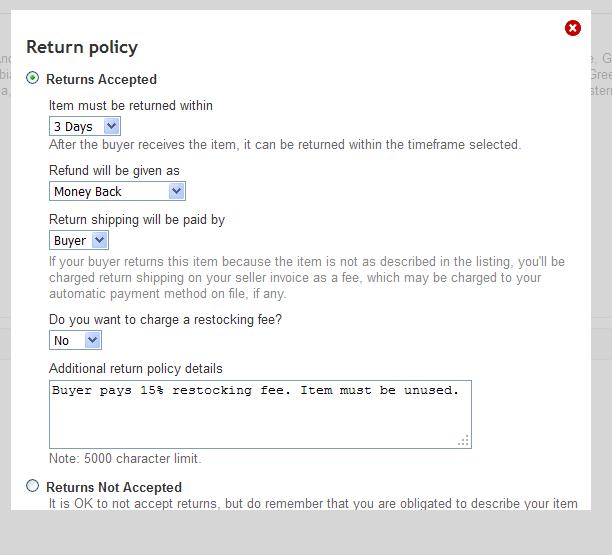 what day does lulu restocking fee