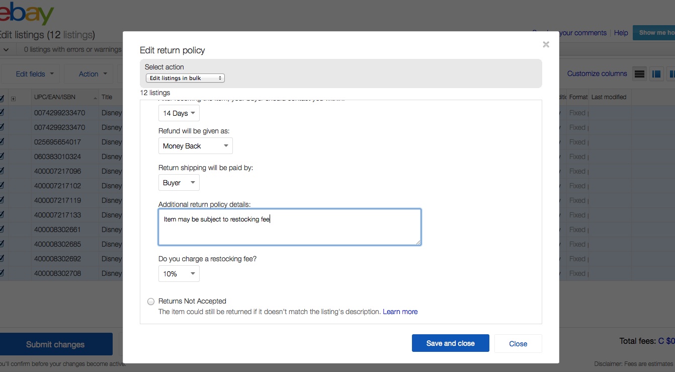what day does lulu restocking fee