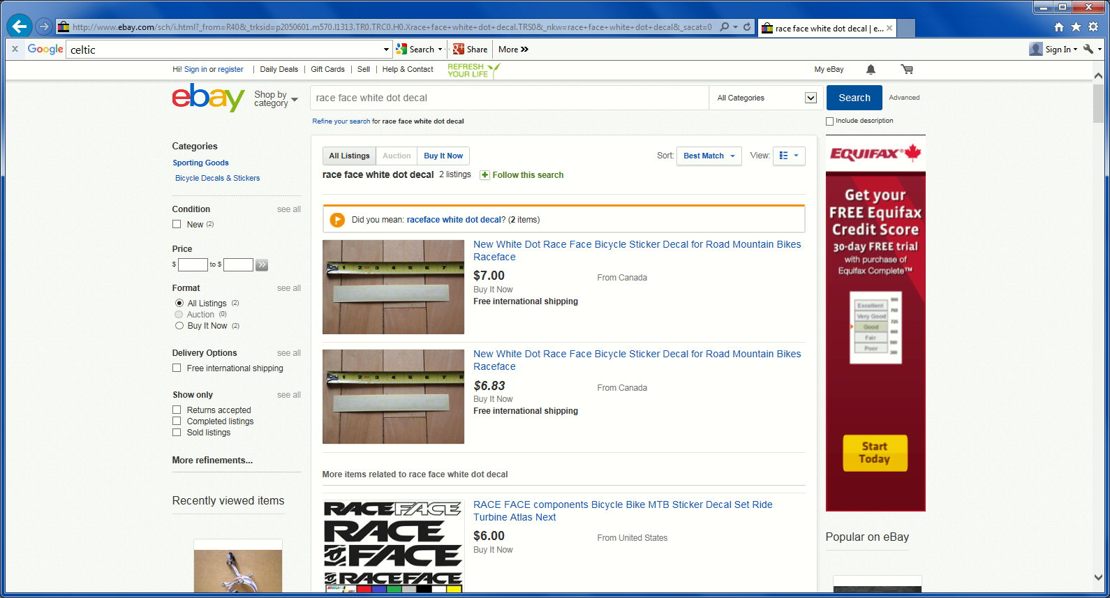 ebay canadian sellers