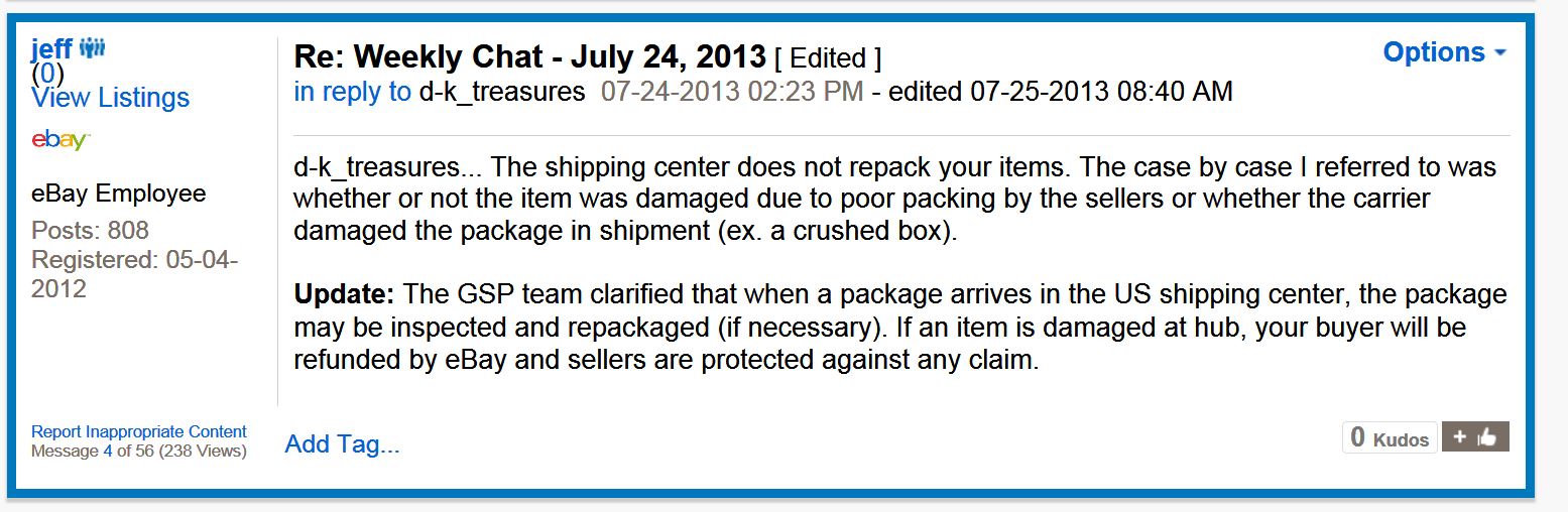 Canadian buyers and GSP The eBay Canada Community