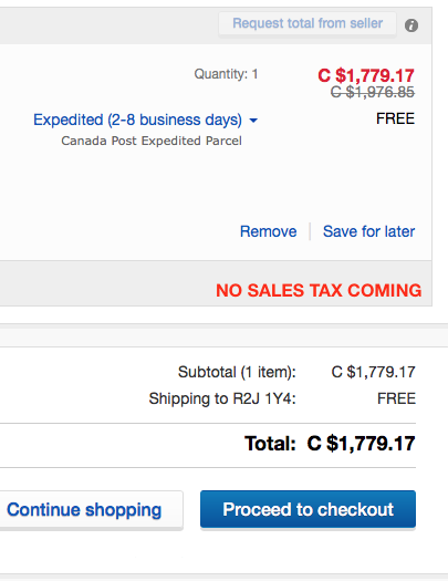 Solved Can anyone explain the sales tax for canada starti