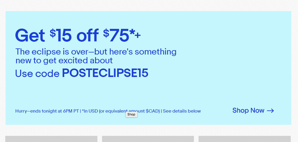 FLASH COUPON TODAY ONLY ENDS 6 PM PST The eBay Canada Community