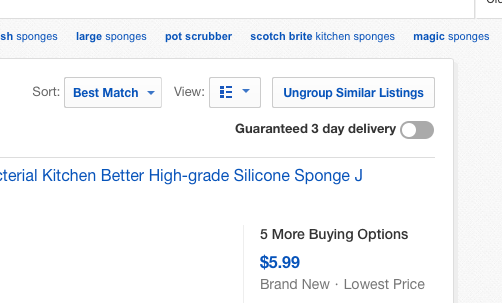 Can we trust the data that ebay has used to Group these similar listings?