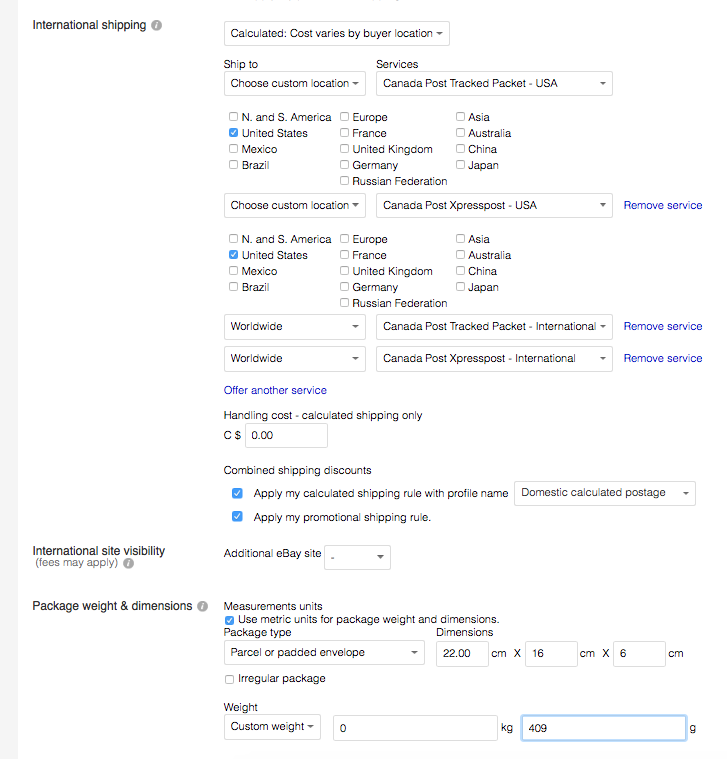 Failure to show Tracked Packet US shipping Work Ar... The eBay Canada