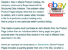 Sellers Worry about Flaw in eBay Product Catalog  By: Ina Steiner