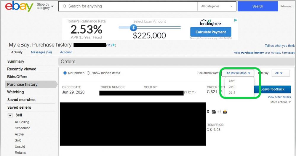 Purchase history page.JPG