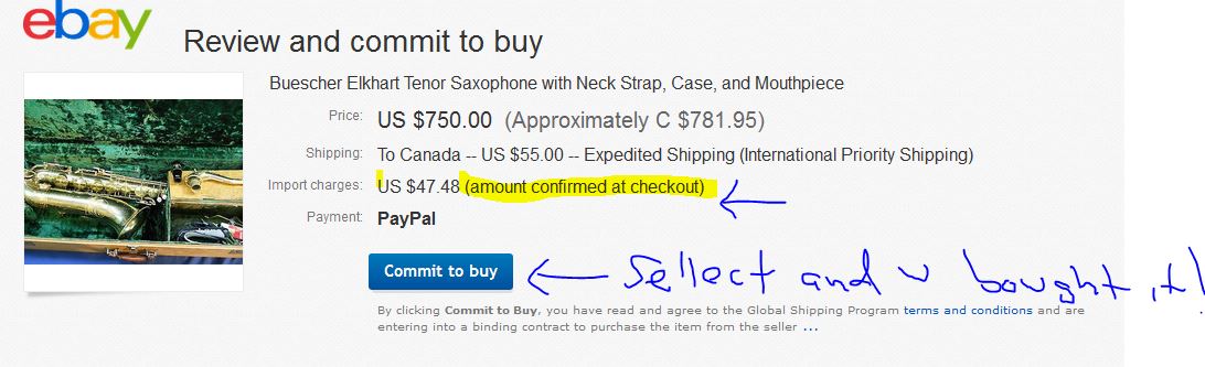 ebay Gsp and committment to buy GSP is still an estimate.JPG