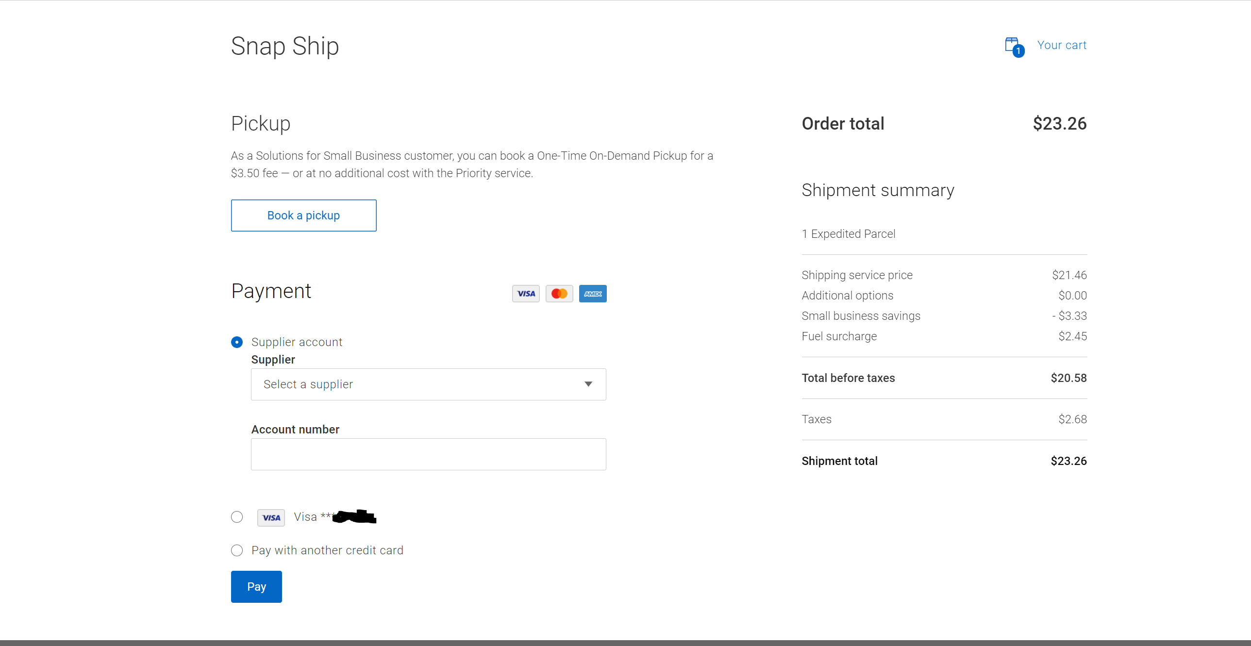 Purchased label & insurance through eBay for Canad... The eBay Canada