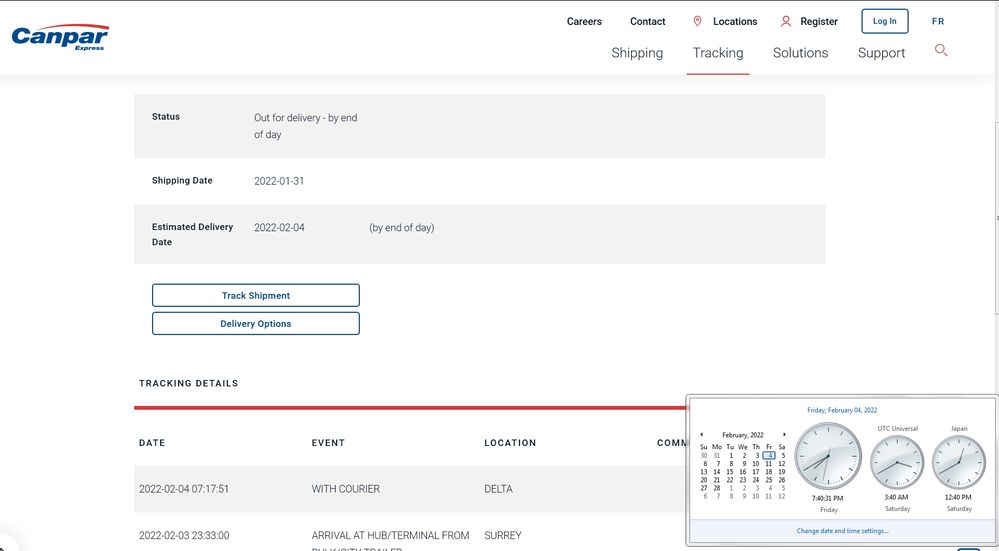 CanPar tracking - is the estimated delivery date reliable? : r/CanadaPost